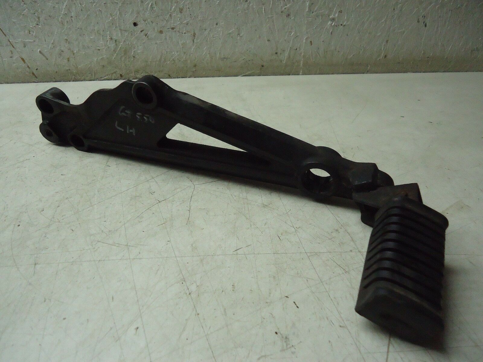 Kawasaki GT550 LH Footrest & Hanger GT550 Footpeg Hanger