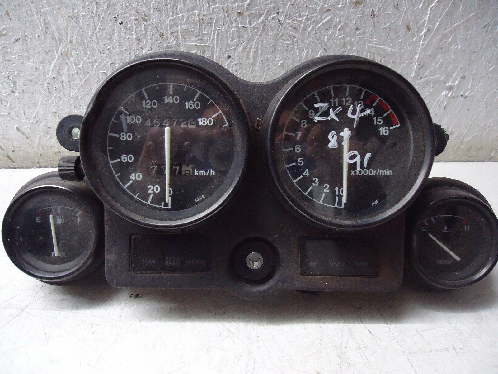 Kawasaki ZX4 Clocks ZX4 Instrument Panel