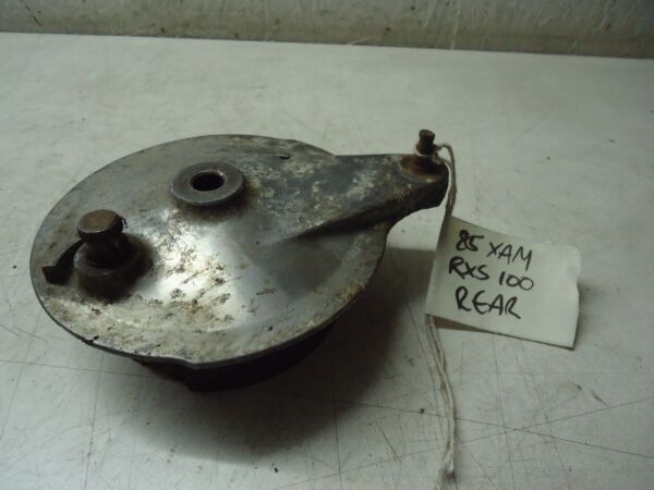 YAMAHA RXS100 REAR BRAKE PLATE WITH SHOES 1985 