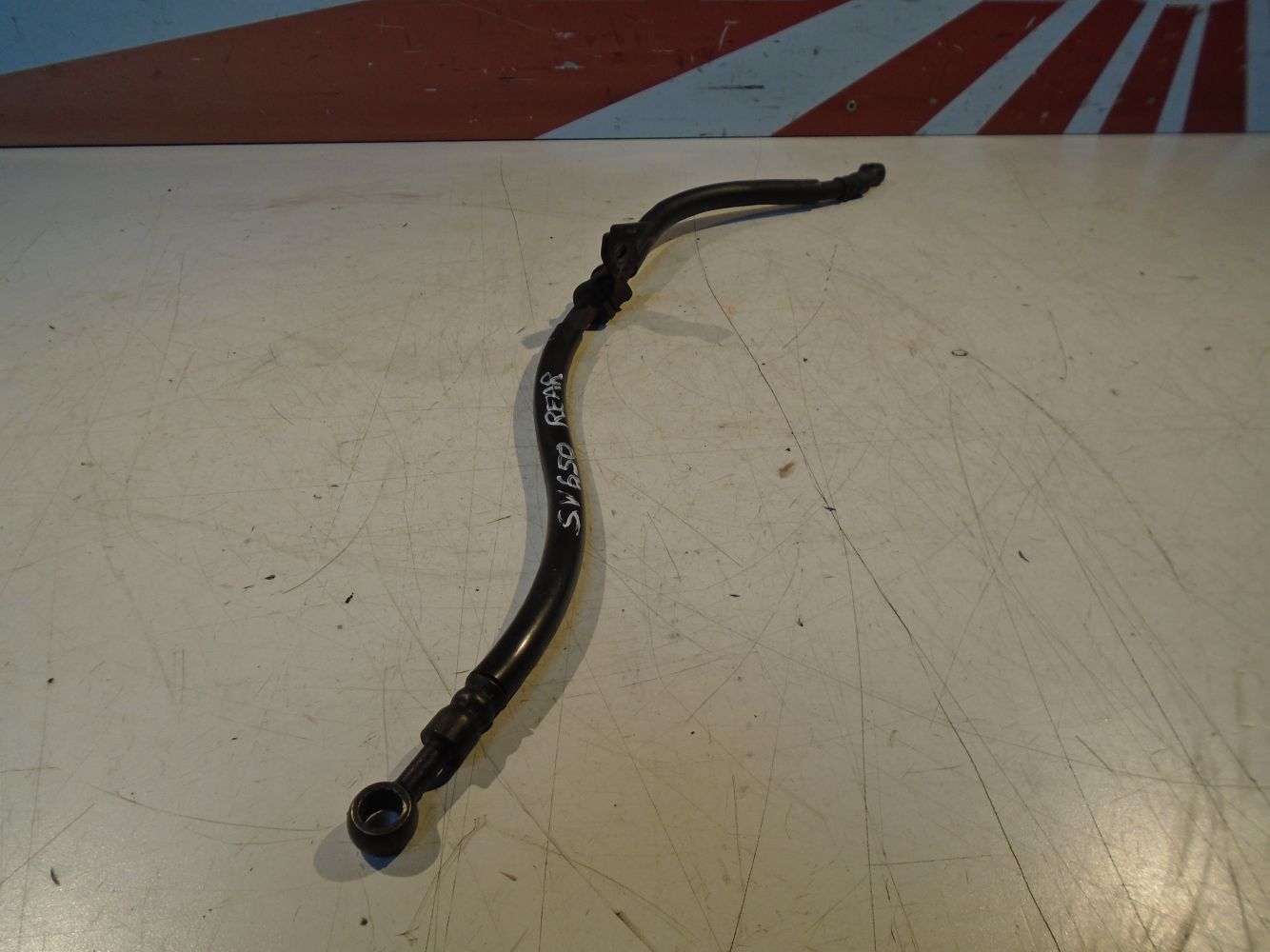 Suzuki SV650 Rear Brake Hose Line