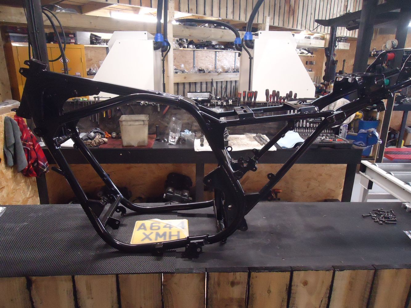 Kawasaki GPZ1100A Unitrak Frame GPZ1100 Restored Main Frame Chassis