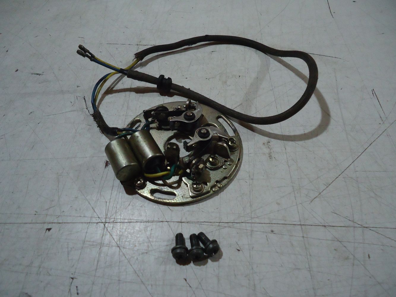 Honda CB750F2 Engine Ignition Plate & Points CB750 SOHC Condenser