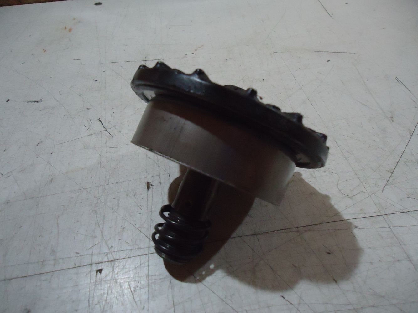 Kawasaki 750 Zephyr Engine Oil Filter Cup Housing Bolt Cover ZR750