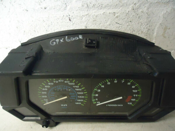 Kawasaki GPX600R Clocks 1988 GPX600 Instrument Panel
